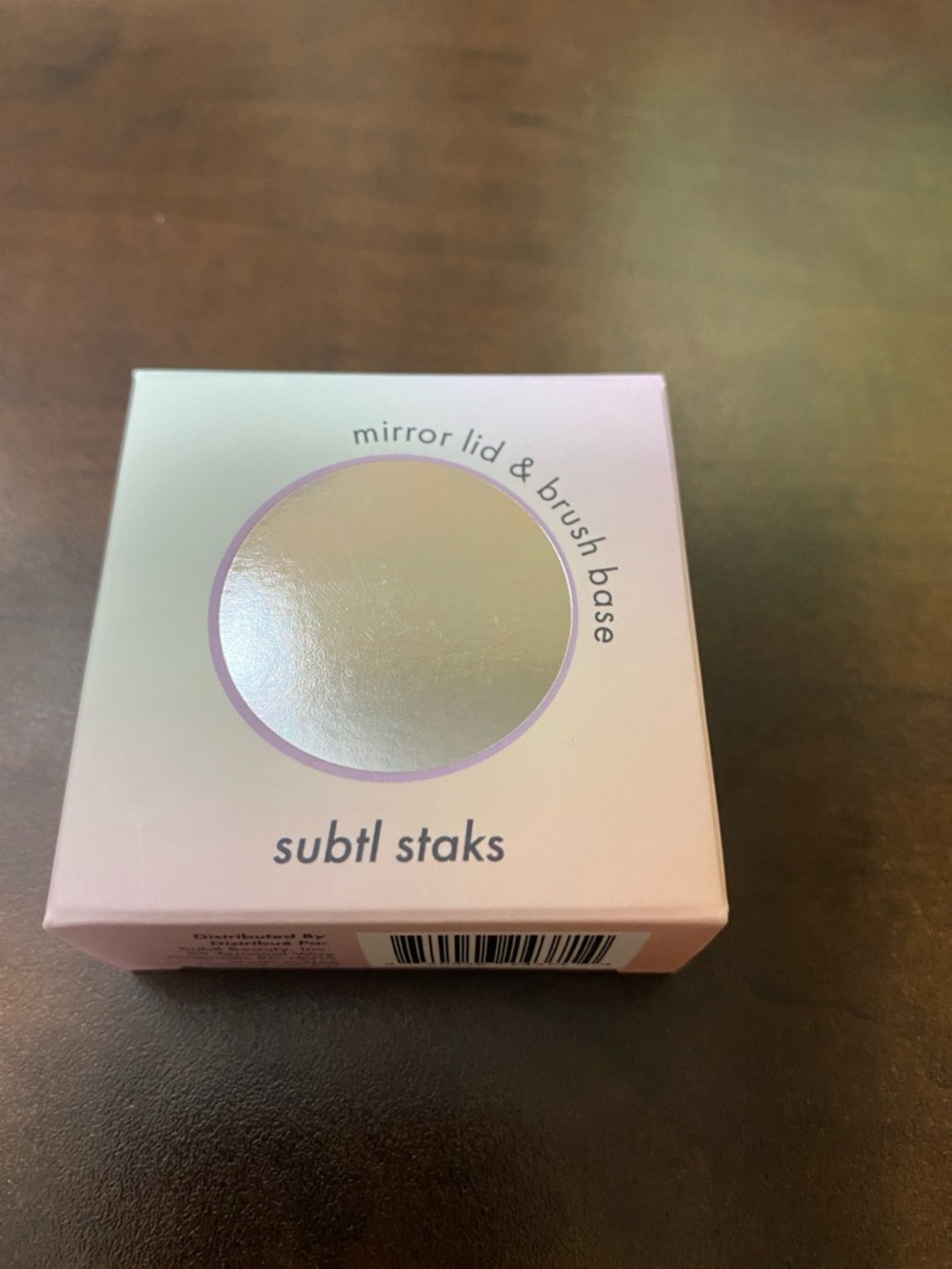 Subtl Staks Mirror Lid & Brush Base - Light Pink
